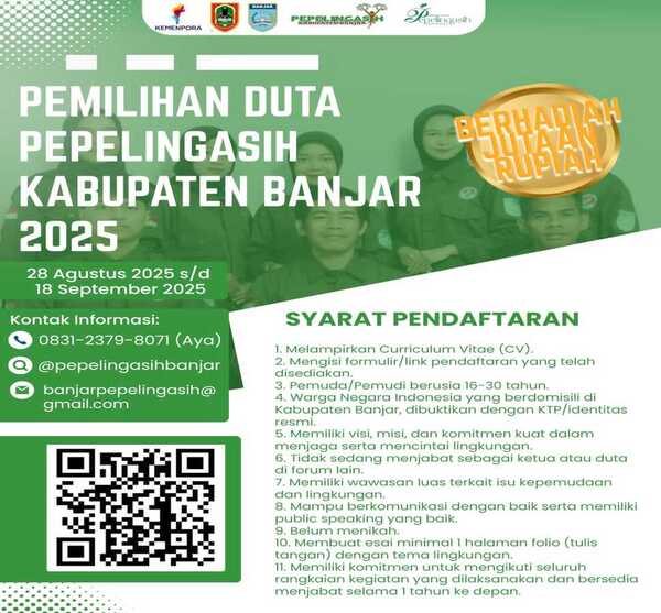 Bersiaplah untuk mengikuti seleksi Duta Papelingasi tahun 2025